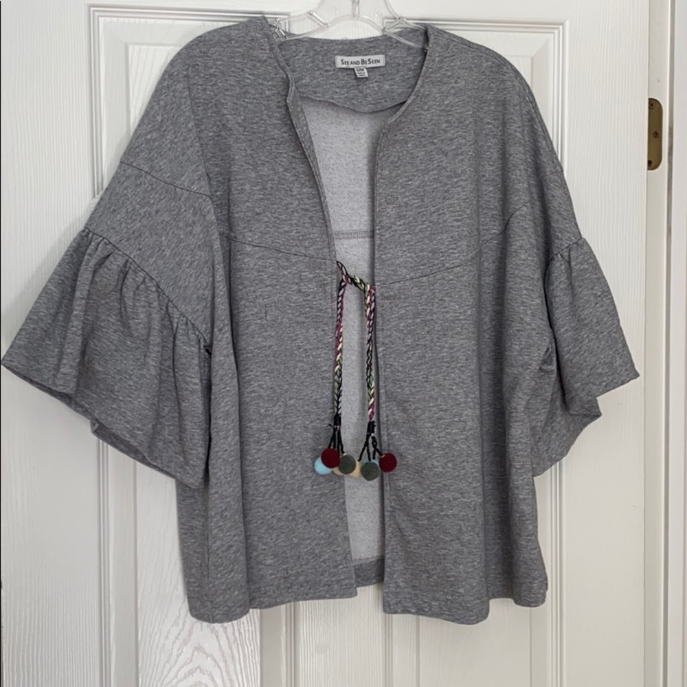 Fun cotton and polyester vest with sleeves